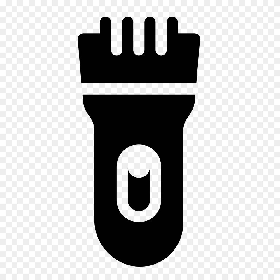 Barber Clippers Filled Icon, Gray Png Image