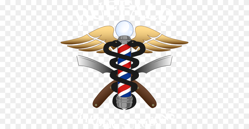 Barber Logo Barber Wing, Emblem, Symbol, Cross Png Image