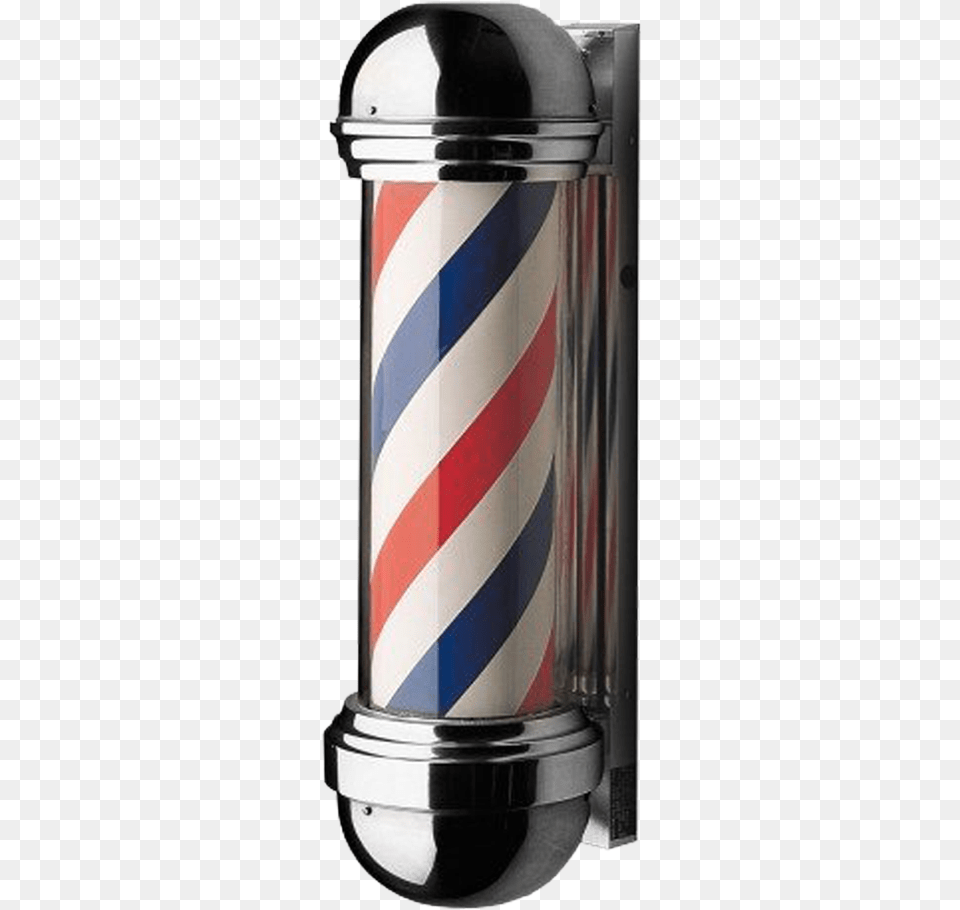 Barber Pole Barber Shop Pole, Bottle, Can, Tin Free Png Download