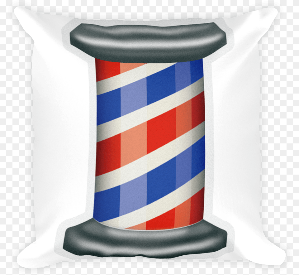 Barber Pole Clip Art Barber Shop Emoji Large, Cushion, Home Decor, Architecture, Pillar Free Transparent Png