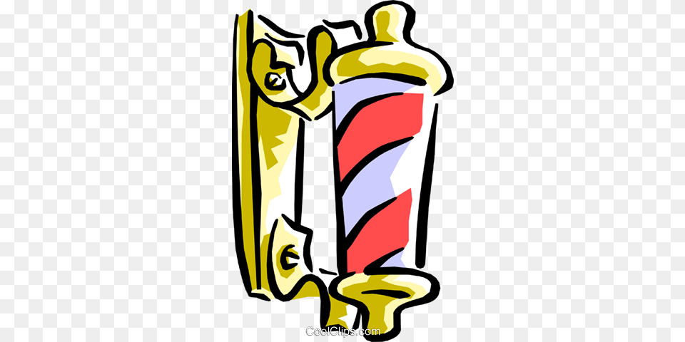Barber Pole Royalty Vector Clip Art Illustration, Toothpaste, Person Png Image