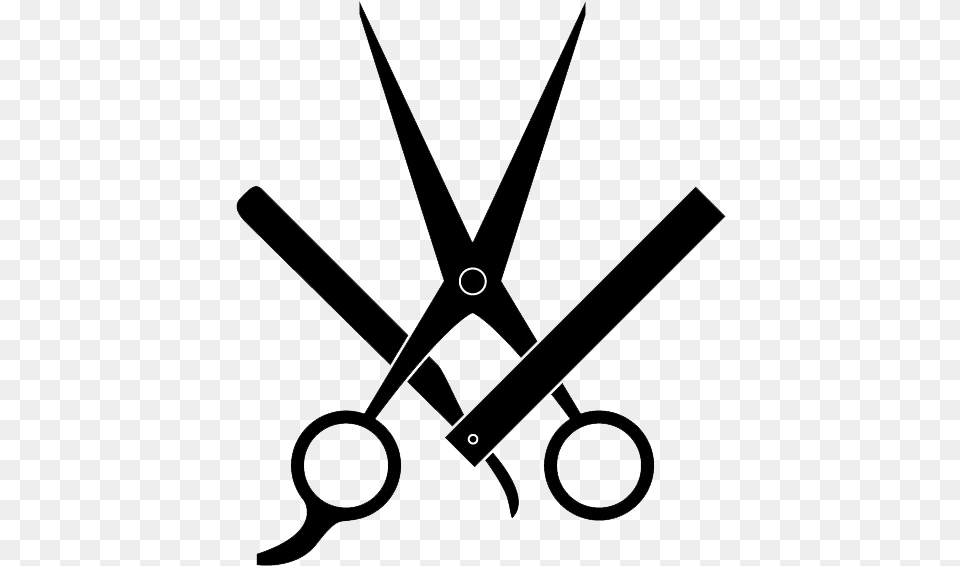 Barber Scissors And Razor, Bow, Weapon, Blade, Shears Free Png