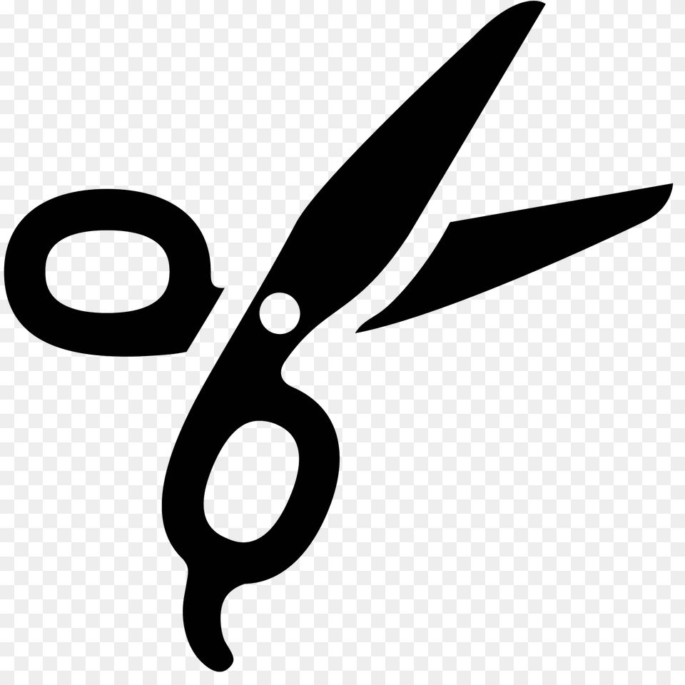 Barber Scissors Icon, Gray Free Transparent Png