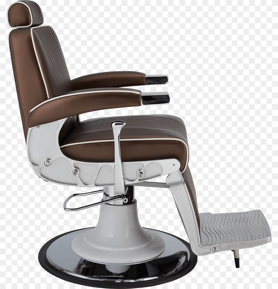 Barber Seat Companies Brown, Furniture, Chair, Indoors, Barbershop Png