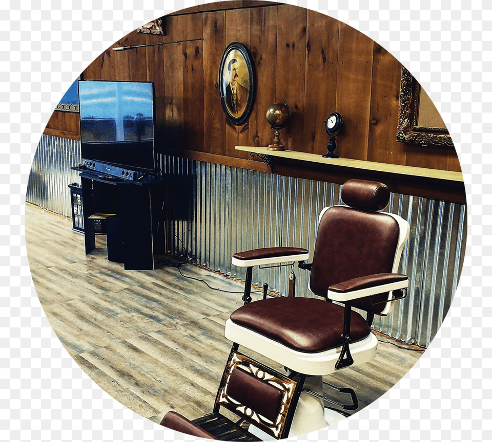 Barber Shop Amp Shave Company Chair, Indoors, Barbershop, Interior Design, Furniture Png