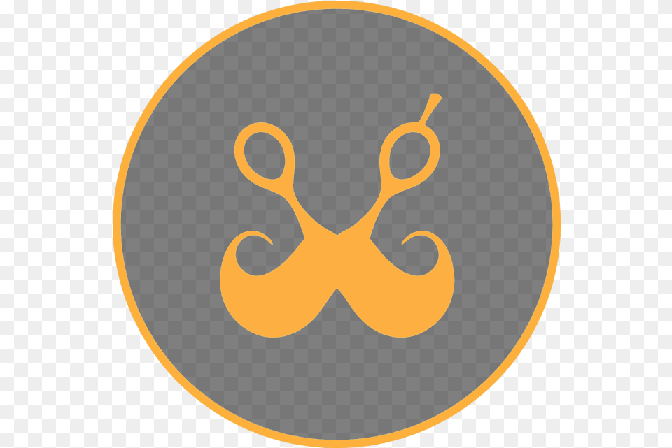 Barber Shop Logo Circle, Face, Head, Person, Symbol Png Image