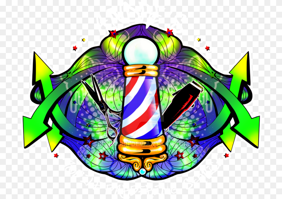 Barber Shop Logo Clipart Barber, Emblem, Symbol, Art, Graphics Free Png