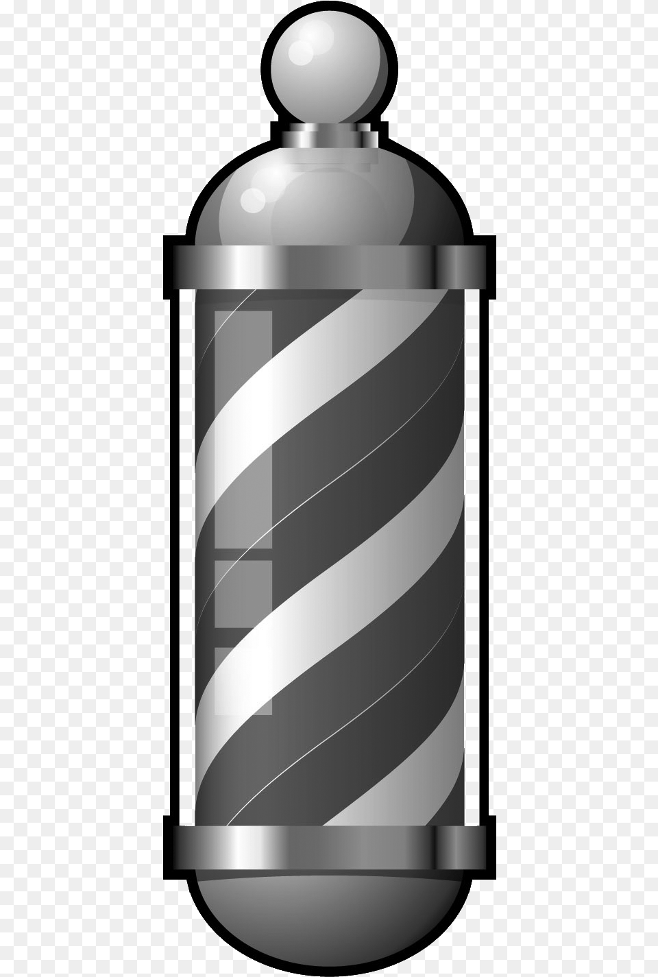 Barber Shop Pole Barber Red And White Pole, Cylinder, Jar, Bottle, Cosmetics Png