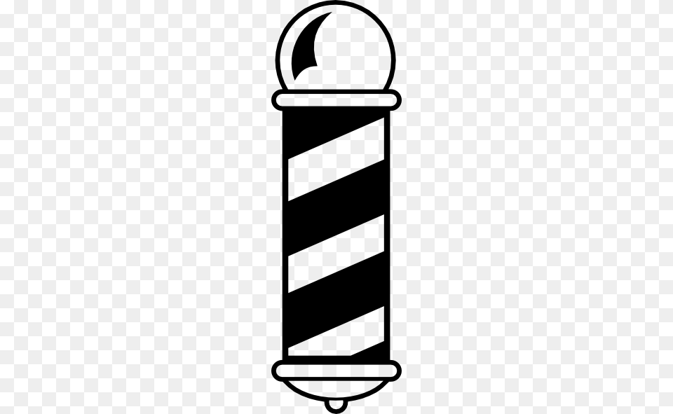 Barber Shop Pole Clip Art Vector, Stencil Png Image