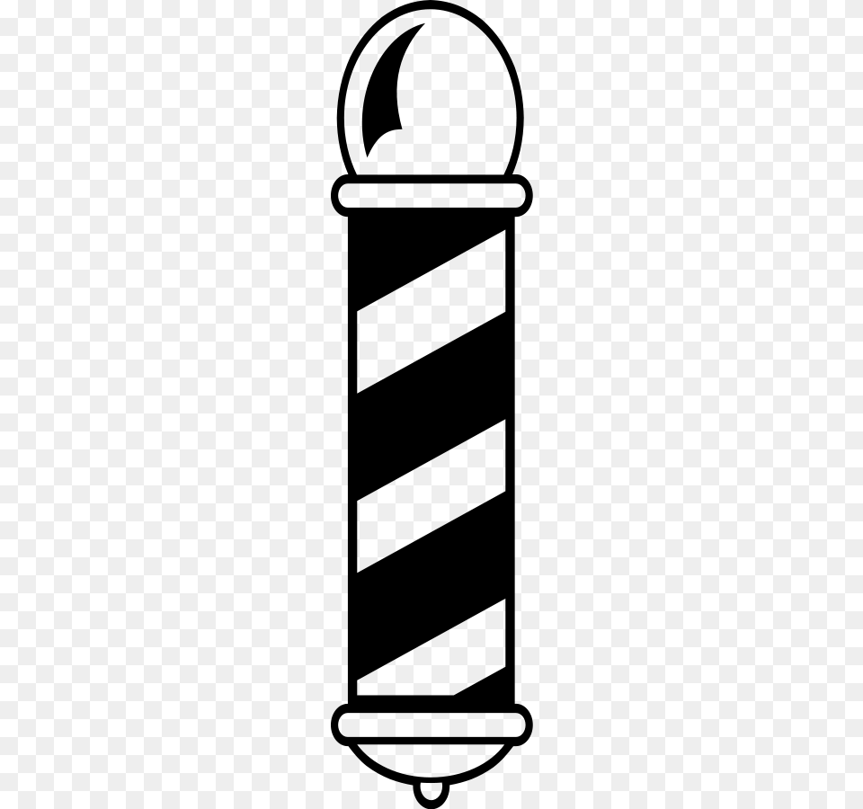 Barber Shop Pole Clip Arts For Web, Gray Free Transparent Png