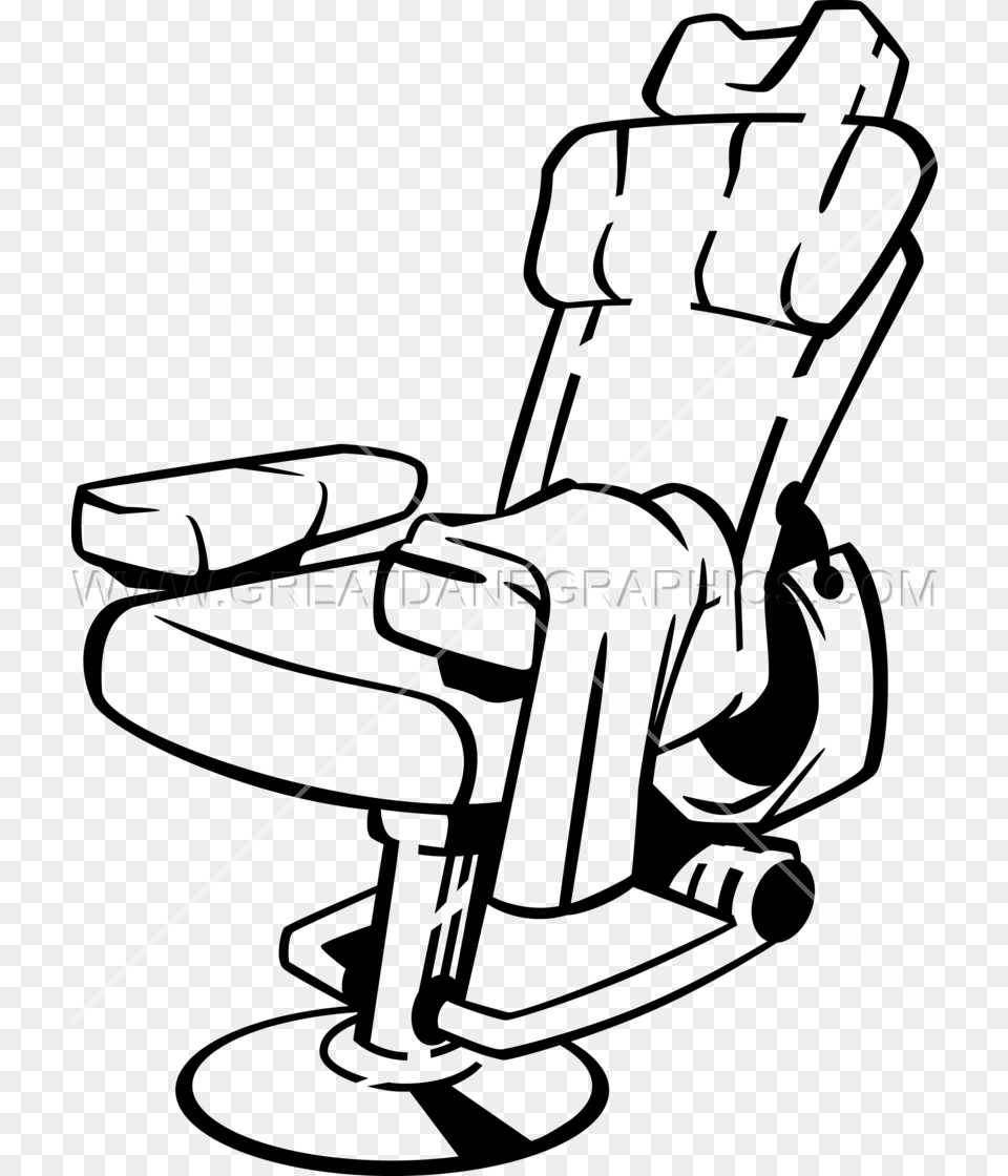 Barbers Chair Production Ready Artwork For T Shirt Printing, Furniture, Device, Grass, Lawn Png Image