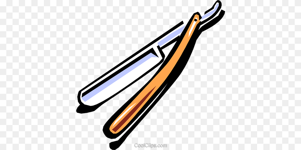 Barbers Razor Royalty Vector Clip Art Illustration, Blade, Weapon Free Png