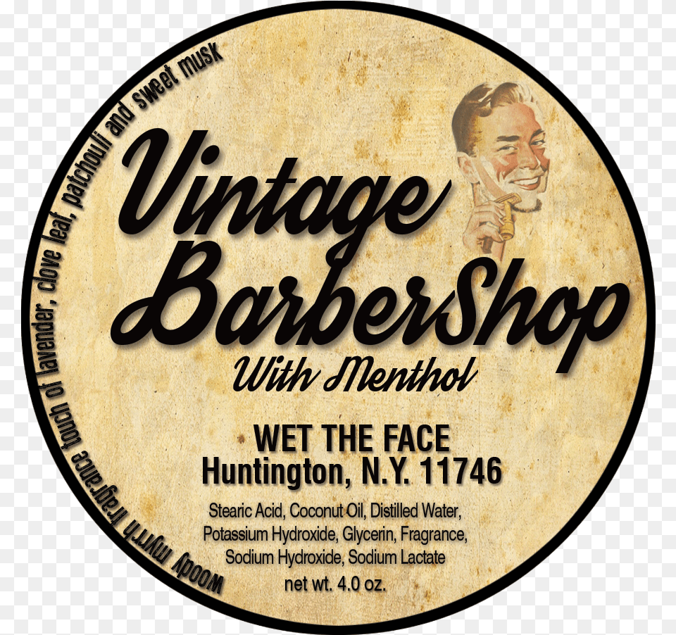 Barbershop Shaving Soap, Advertisement, Adult, Male, Man Free Png Download