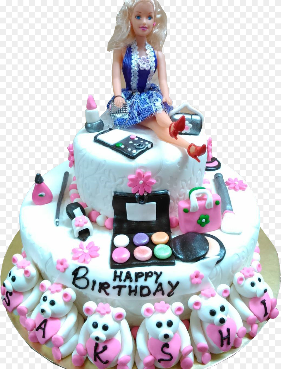 Barbie, Birthday Cake, Cake, Food, Cream Png Image