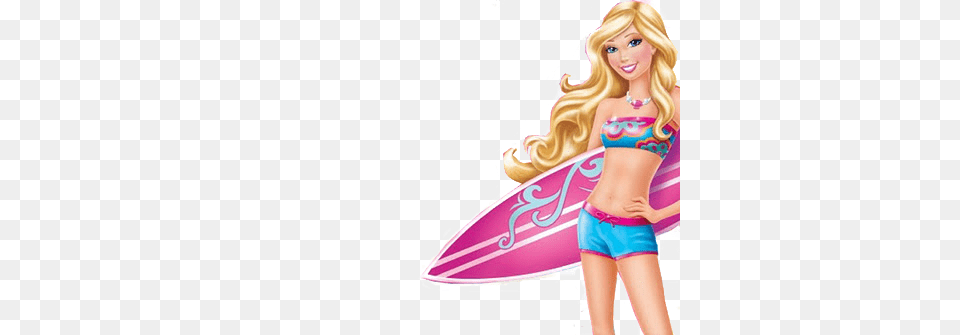 Barbie, Water, Sea Waves, Sea, Figurine Free Transparent Png