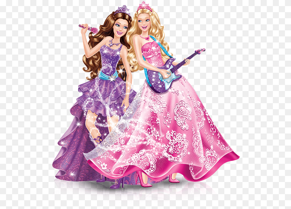 Barbie, Figurine, Musical Instrument, Toy, Dress Png