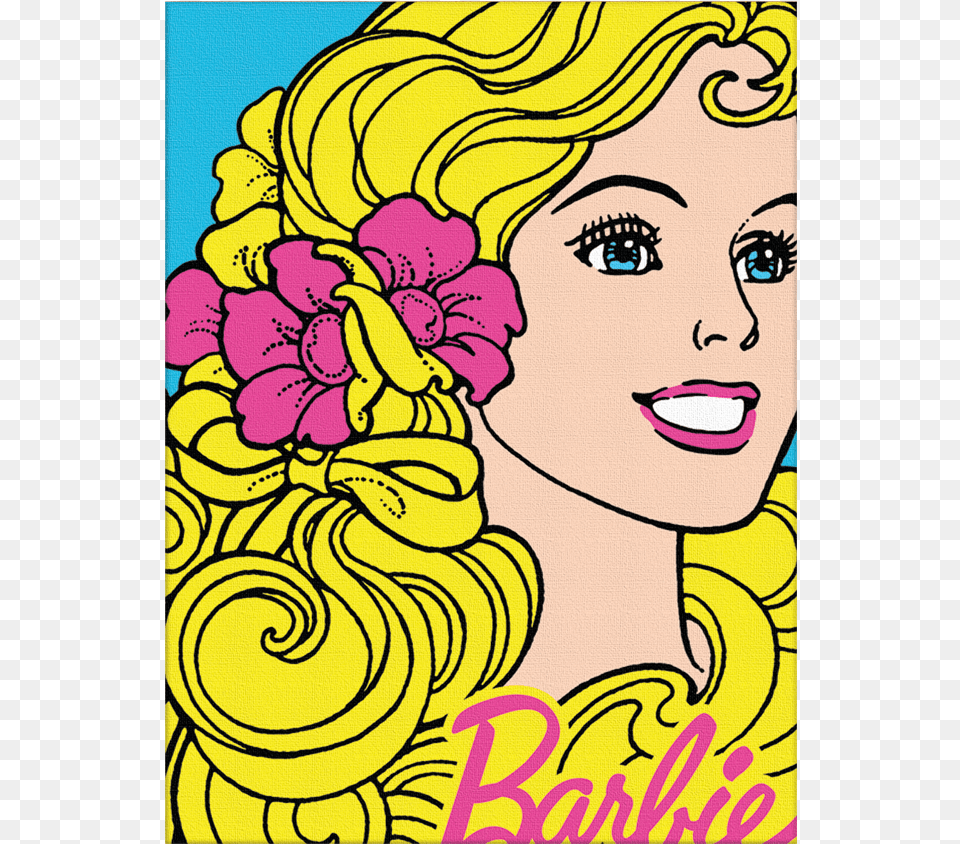 Barbie 80s Paper Doll, Art, Graphics, Face, Floral Design Free Png Download