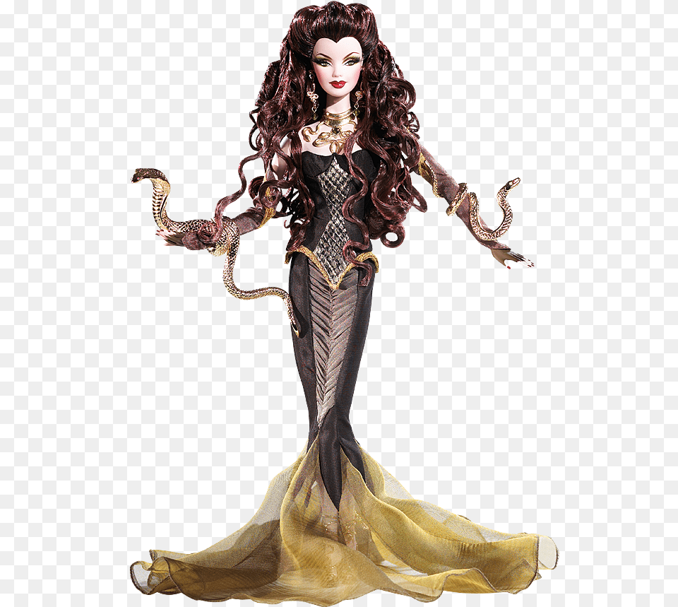 Barbie And Medusa Image Medusa Barbie Doll, Adult, Female, Person, Woman Png
