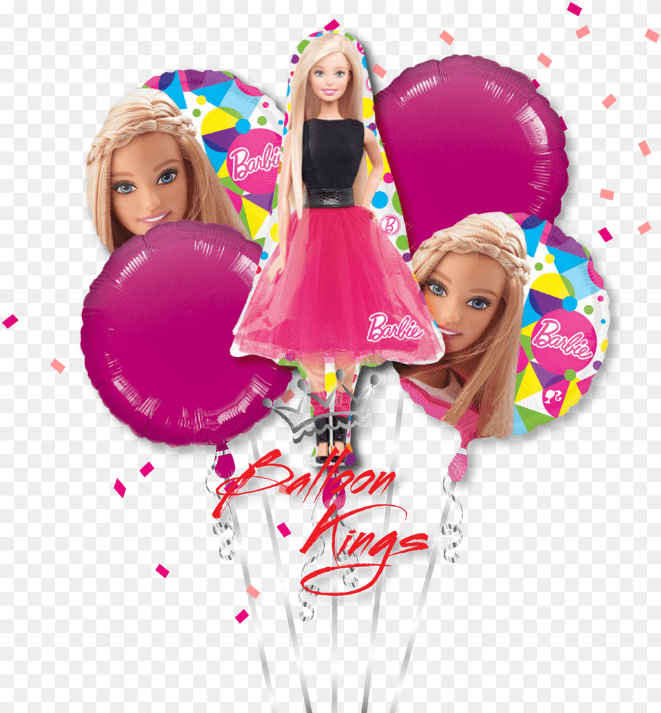 Barbie Balloons, Balloon, Doll, Toy, Face Png Image
