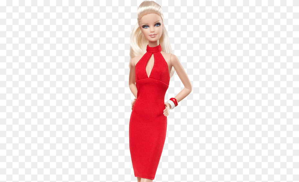 Barbie Basics Red, Adult, Toy, Person, Formal Wear Free Png