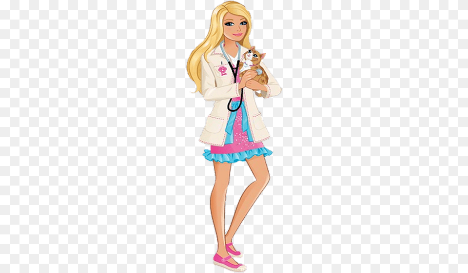 Barbie Clipart Barbie Life In Dreamhouse Barbie, Person, Doctor, Veterinarian, Clothing Png Image