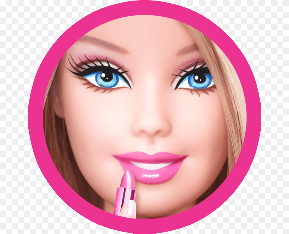 Barbie Clipart Car Transparent Barbie Face Beautiful Barbie, Toy, Cosmetics, Doll, Lipstick Free Png Download