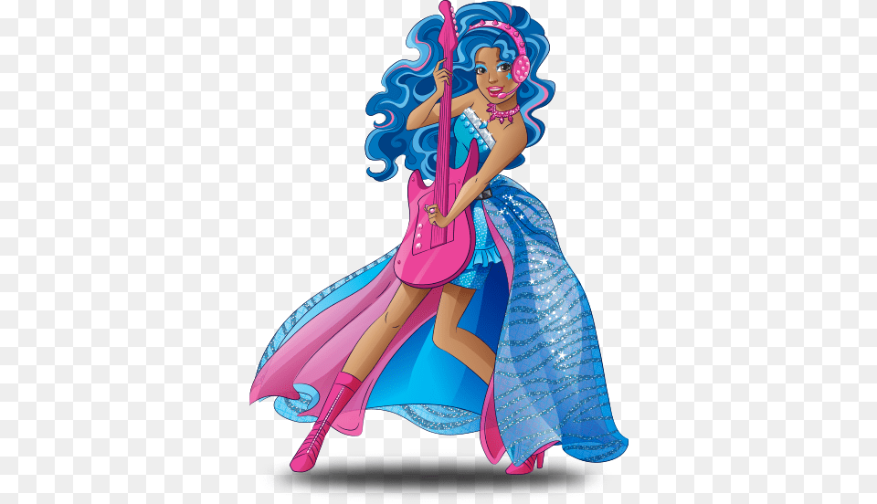 Barbie Clipart Rock N Royals Barbie Rock Royals, Figurine, Toy, Doll, Adult Free Png Download