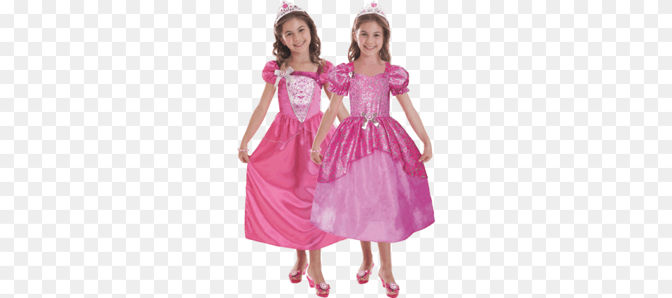 Barbie Costumes Girl39s Sparkly Barbie Costume, Person, Gown, Formal Wear, Fashion Png Image