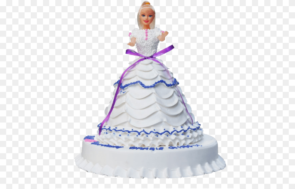 Barbie Cute Girl Princess Peach Cake Barbie Doll Cake, Dessert, Food, Birthday Cake, Cream Free Png Download