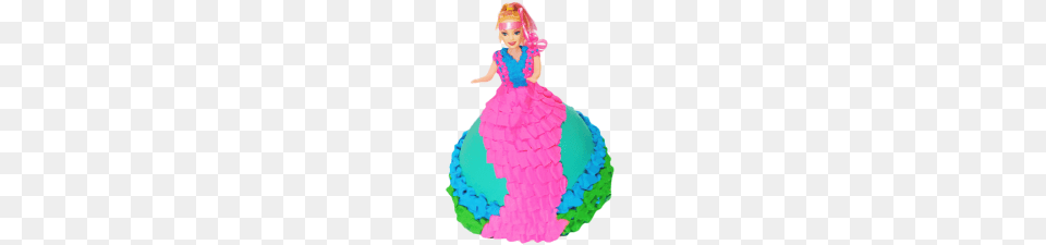 Barbie Doll Cake, Toy, Birthday Cake, Cream, Dessert Free Png Download