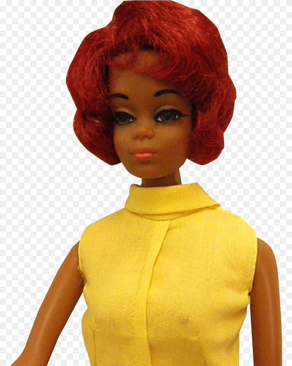 Barbie Doll Friend Twist And Turn Christie Black Barbie Doll Red Hair, Toy, Adult, Person, Female Png Image