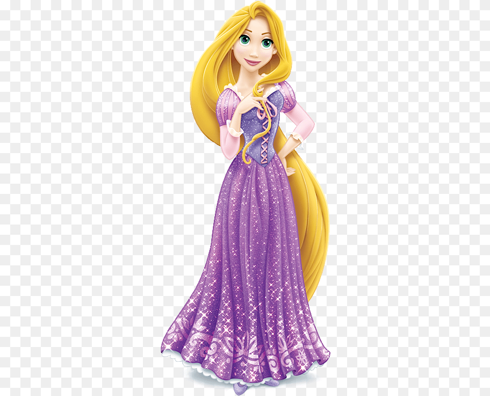 Barbie Doll Mandy Tangled Rapunzel Disney Rapunzel, Figurine, Clothing, Dress, Person Free Png Download