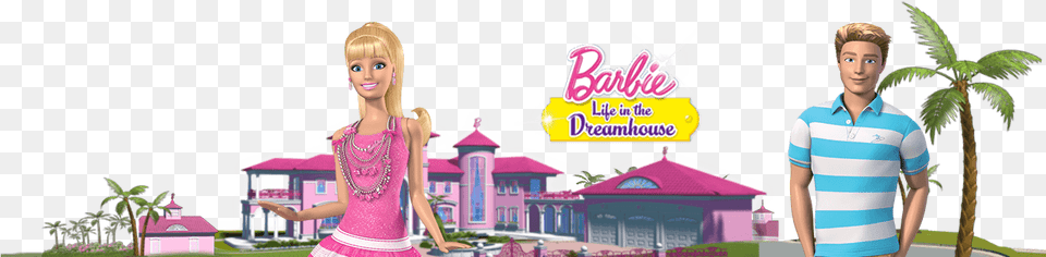 Barbie Dreamhouse Em, Figurine, Doll, Toy, Person Png