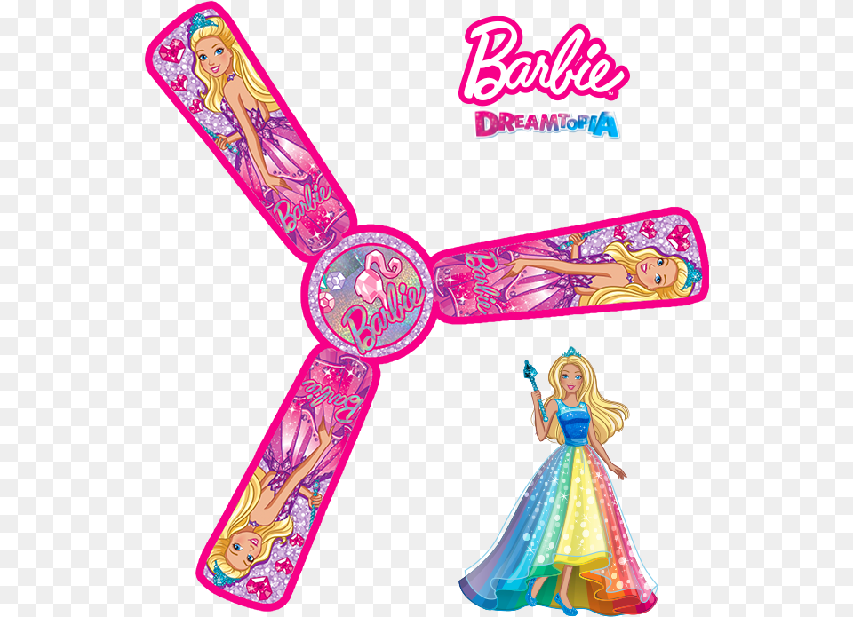 Barbie Dreamotopia Fans Ceiling Fan Barbie Doll, Figurine, Adult, Person, Female Free Png