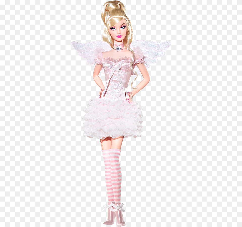 Barbie Happy Birthday Angel, Toy, Doll, Girl, Female Png Image
