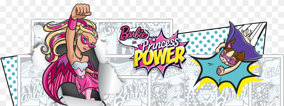 Barbie In Princess Power Includes Barbie Mask, Book, Comics, Publication, Head Free Png Download