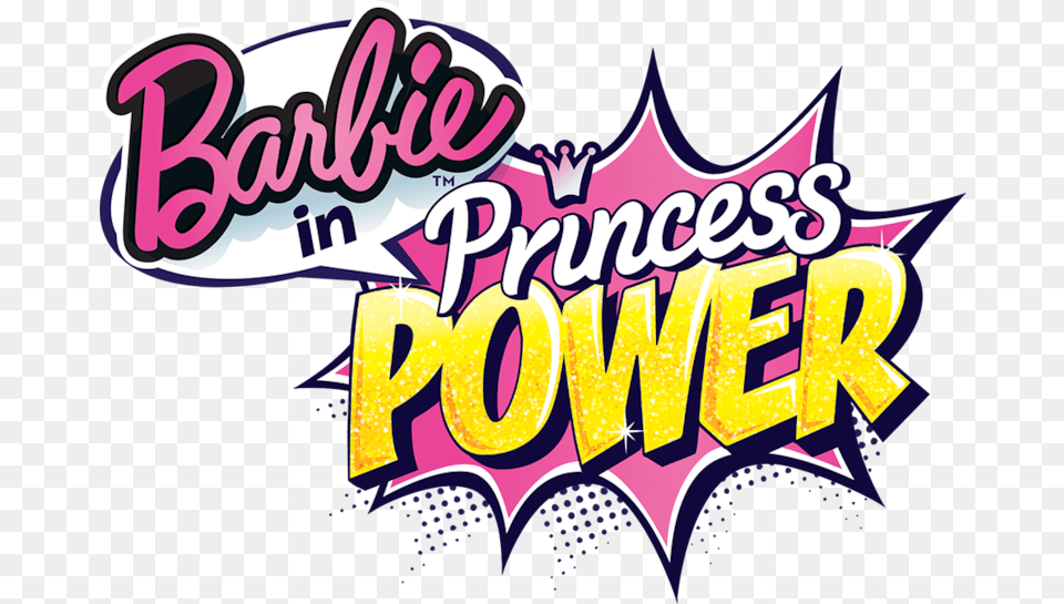 Barbie In Princess Power Logo, Dynamite, Purple, Weapon, Advertisement Png Image