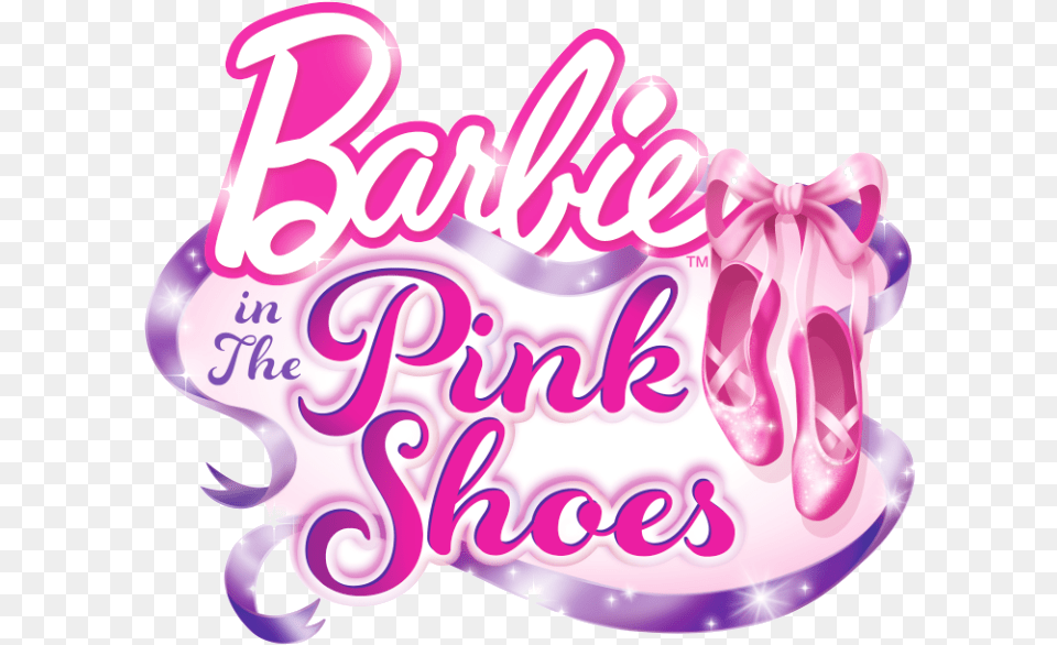 Barbie In The Pink Shoes Logo, Birthday Cake, Cake, Cream, Dessert Free Transparent Png