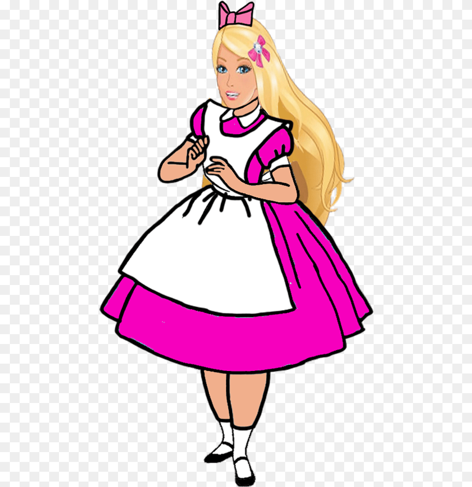 Barbie In Wonderland By Darthranner83 Fictional Girls As Alice In Wonderland, Book, Clothing, Comics, Costume Png Image