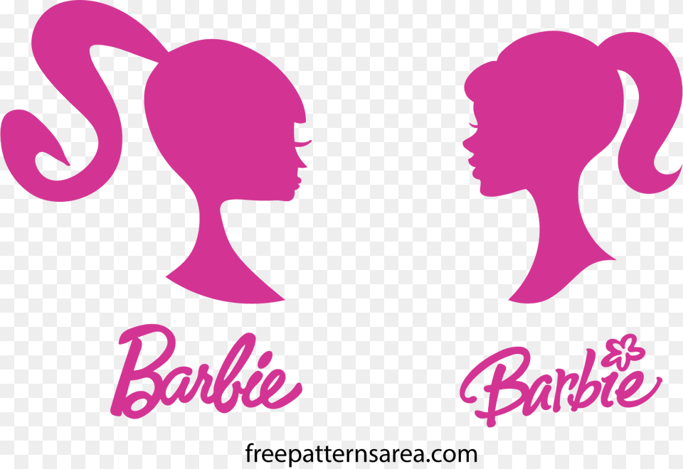 Barbie Logo, Purple, Person, Silhouette, Face Free Transparent Png