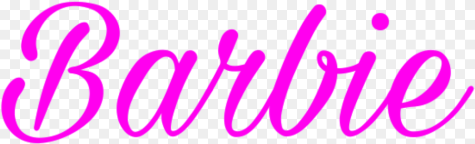 Barbie Logo Matel Sticker Barbieworld Pink Aesthetic Calligraphy, Purple, Text Free Transparent Png