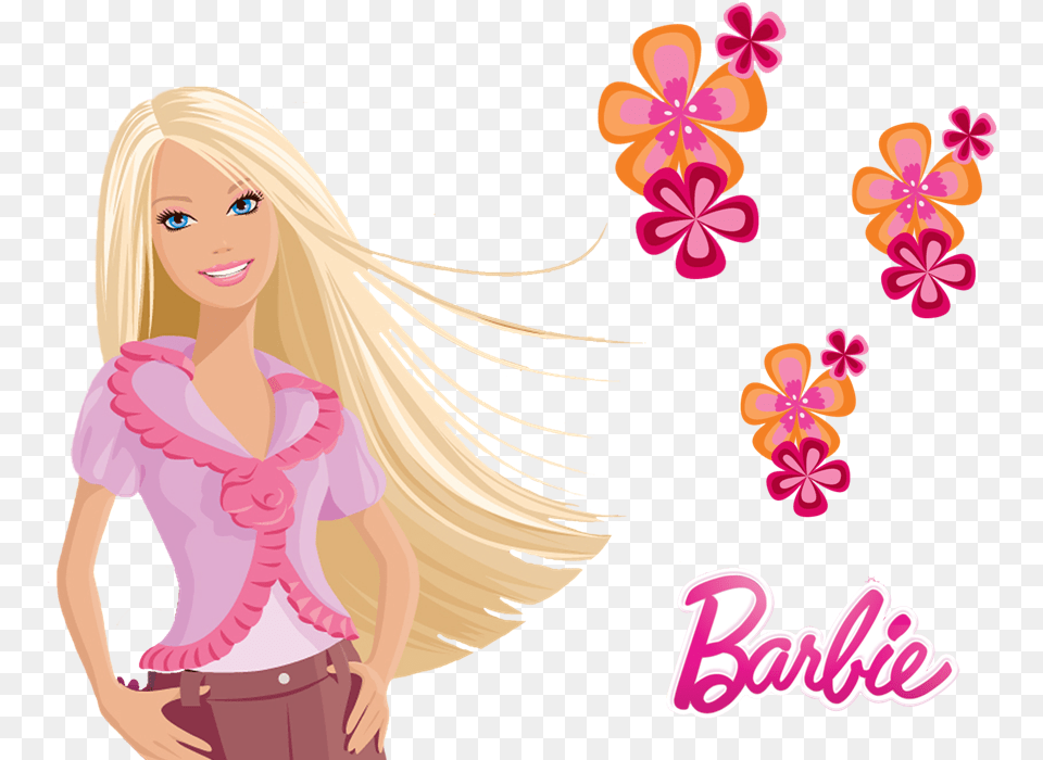 Barbie Transparent Flores Barbie, Toy, Doll, Figurine, Adult Png Image