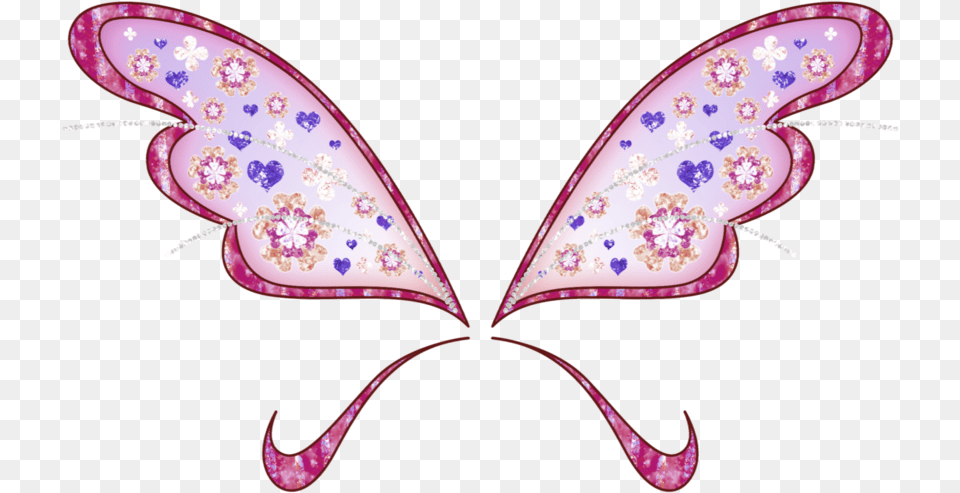 Barbie With Wings Winx Club Believix Wings, Accessories, Pattern, Art, Floral Design Png Image