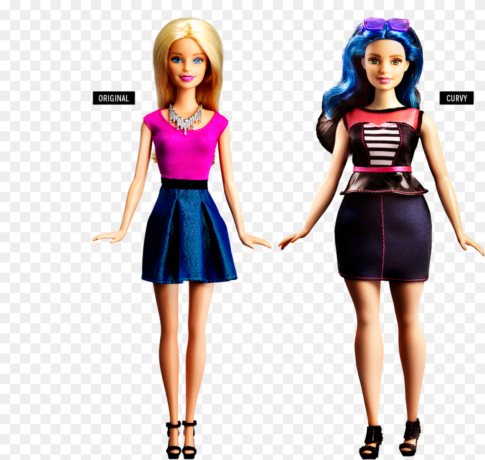 Barbiecurvy Original Barbie Body Types, Toy, Doll, Figurine, Clothing Free Png Download