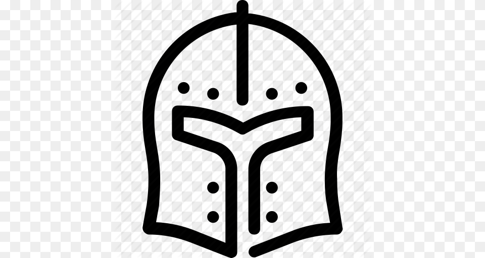 Barbuta Helmet Knight Medieval Protection War Icon, Cross, Symbol Png