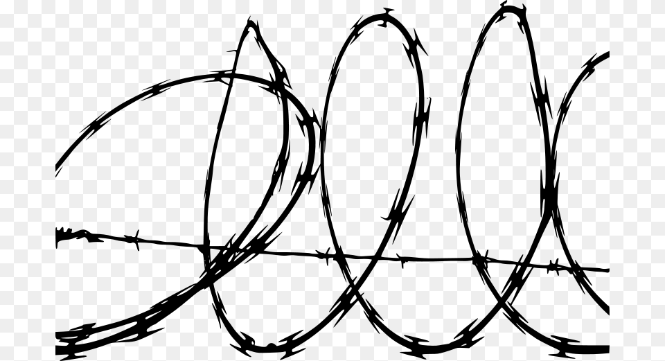 Barbwire, Gray Free Png