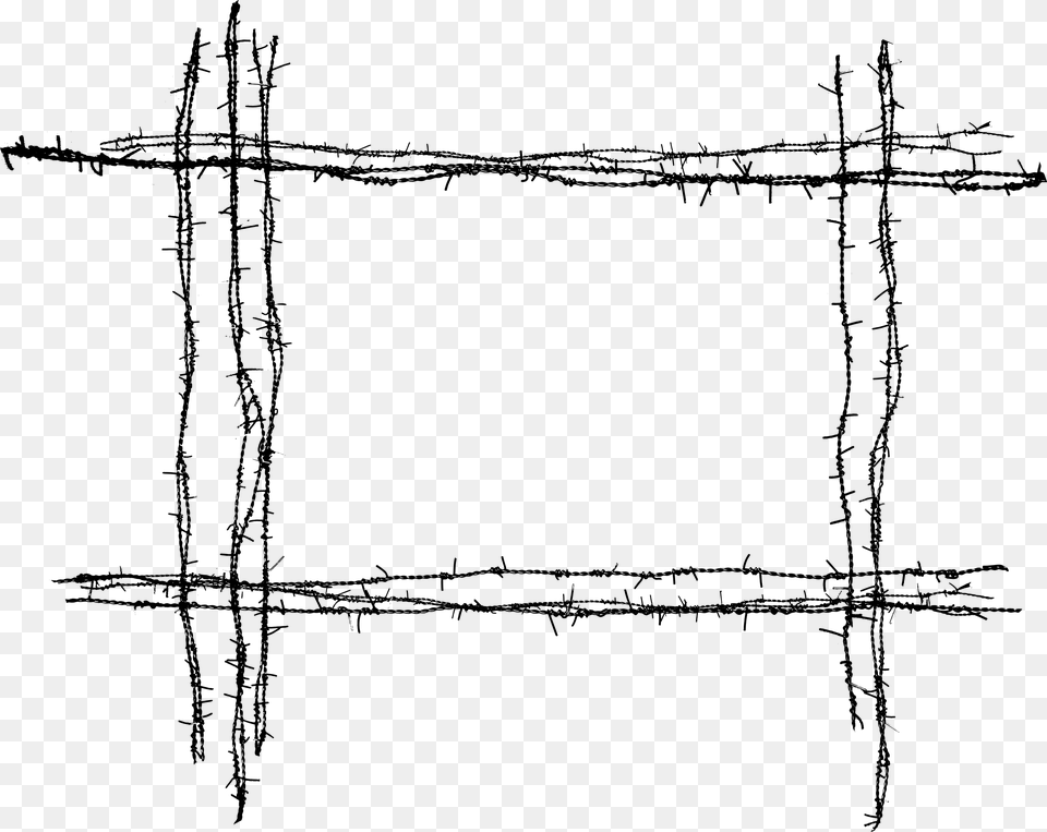 Barbwire, Gray Png