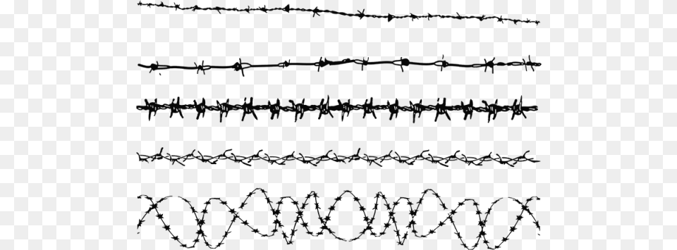 Barbwire Border, Wire, Barbed Wire, Blackboard Free Png Download