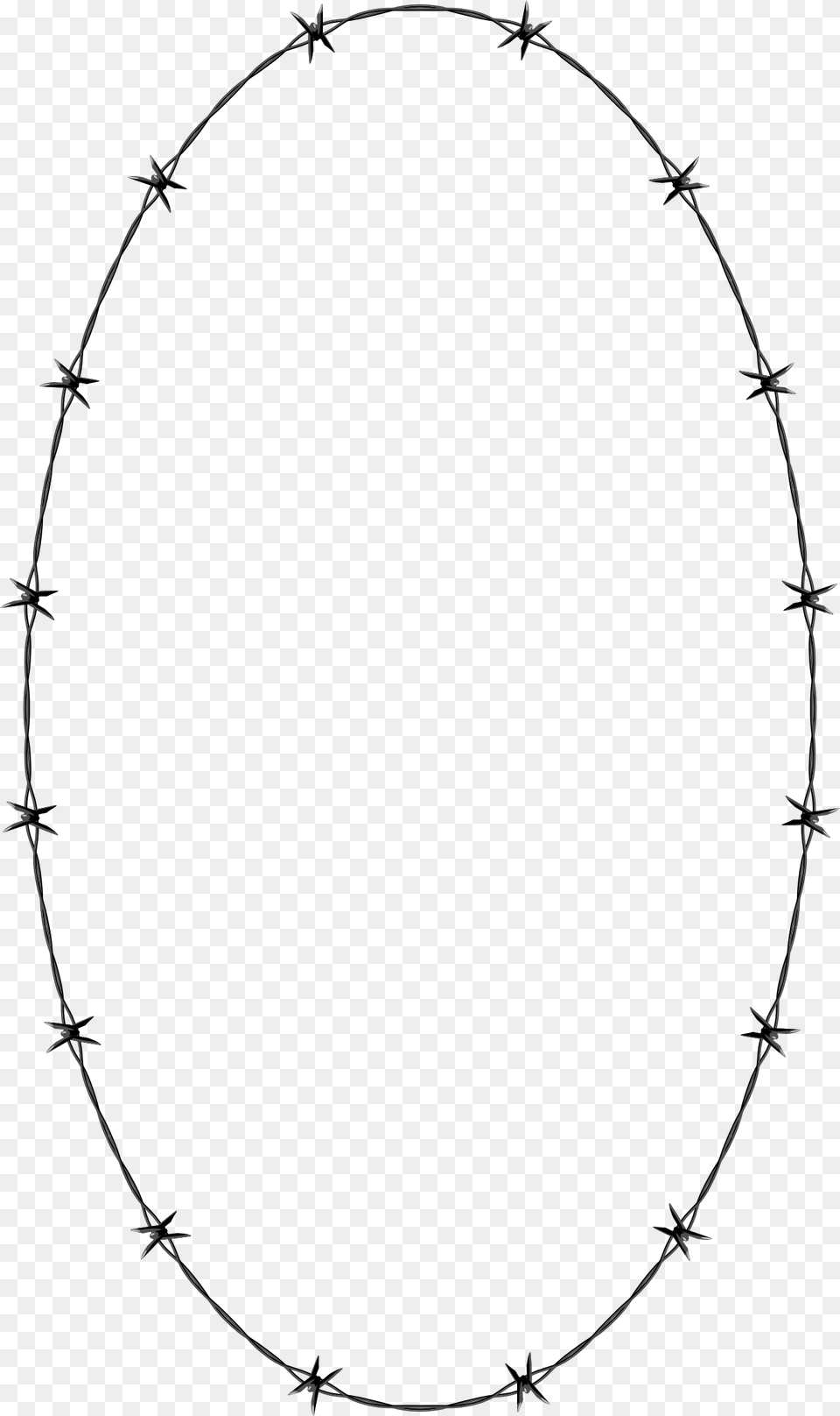 Barbwire Full Face Mask Outline, Oval Free Png Download