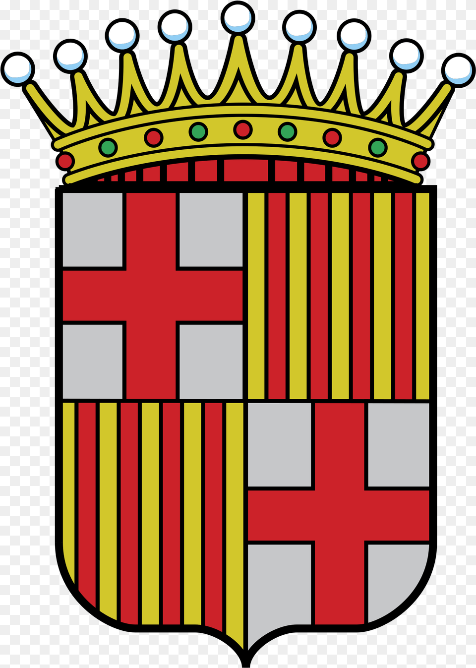 Barcelona Coat Of Arms, Armor, Shield, Gate Free Png